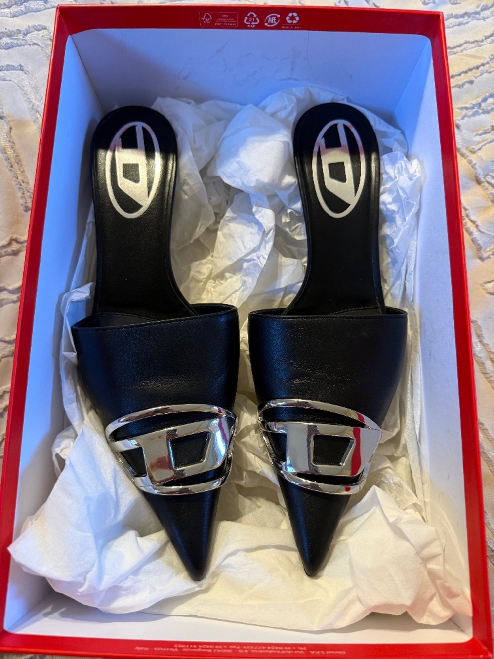 Diesel kitten heels